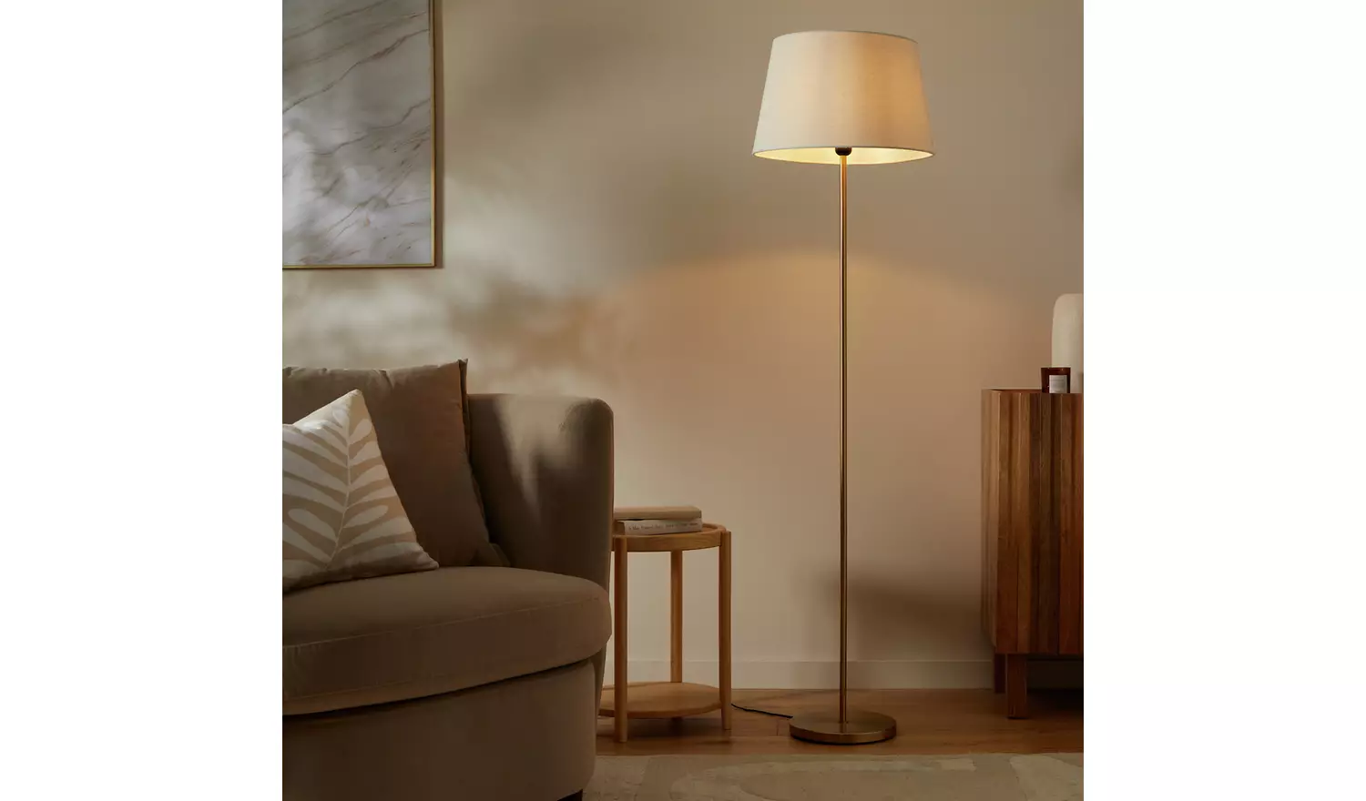 Argos Home Tisa Base Only Floor Lamp - Brass