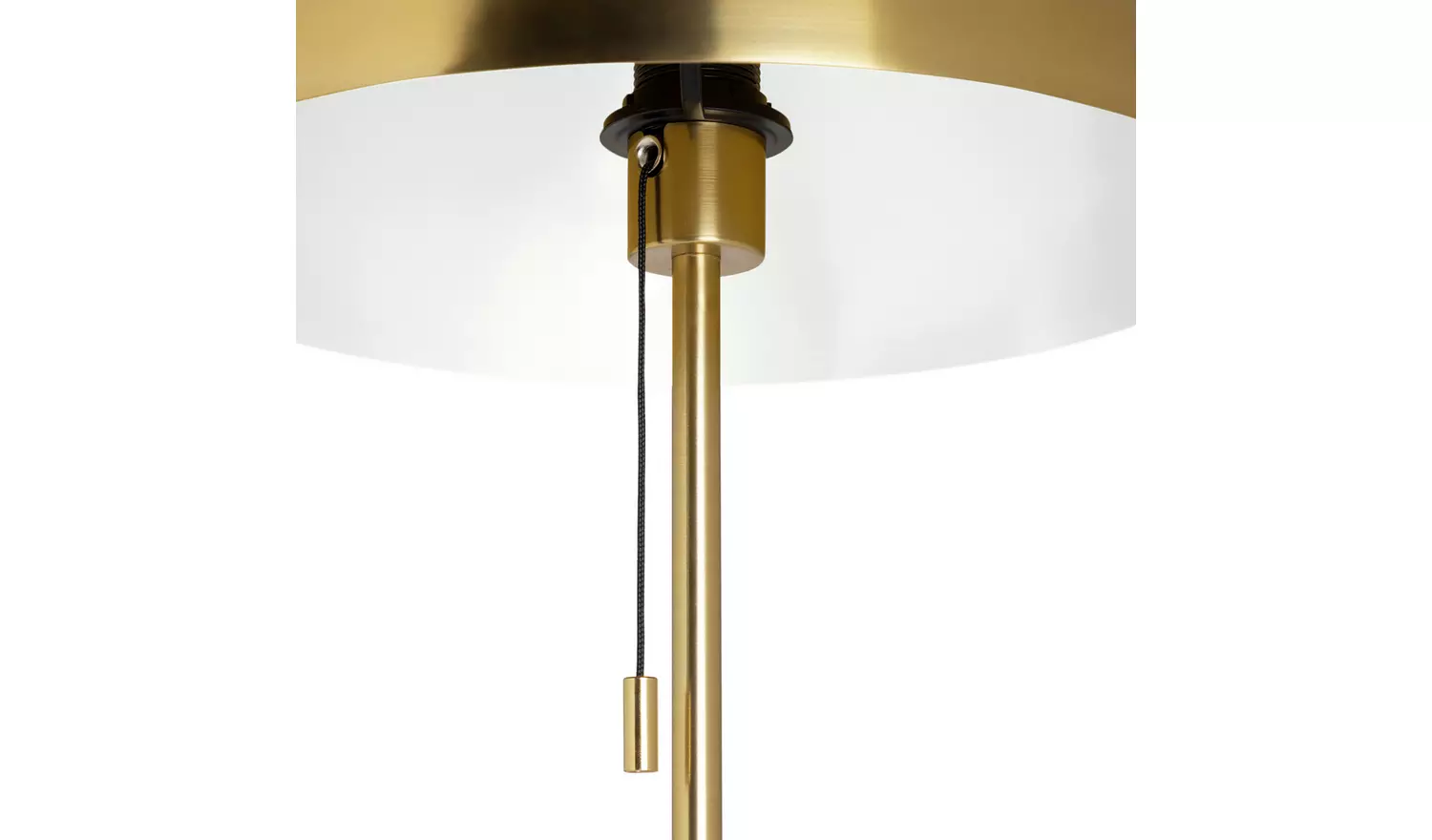 Habitat Mushroom Floor Lamp - Brushed Brass