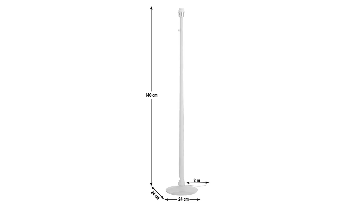 Habitat x Morris & Co. Wooden Floor Lamp Base Only - Natural