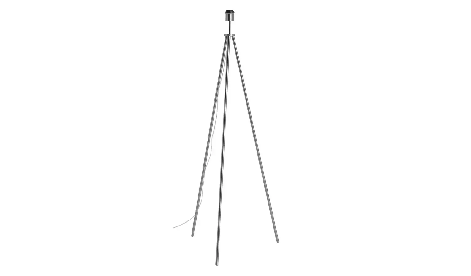 Habitat Metal Tripod Base Only Floor Lamp - Chrome