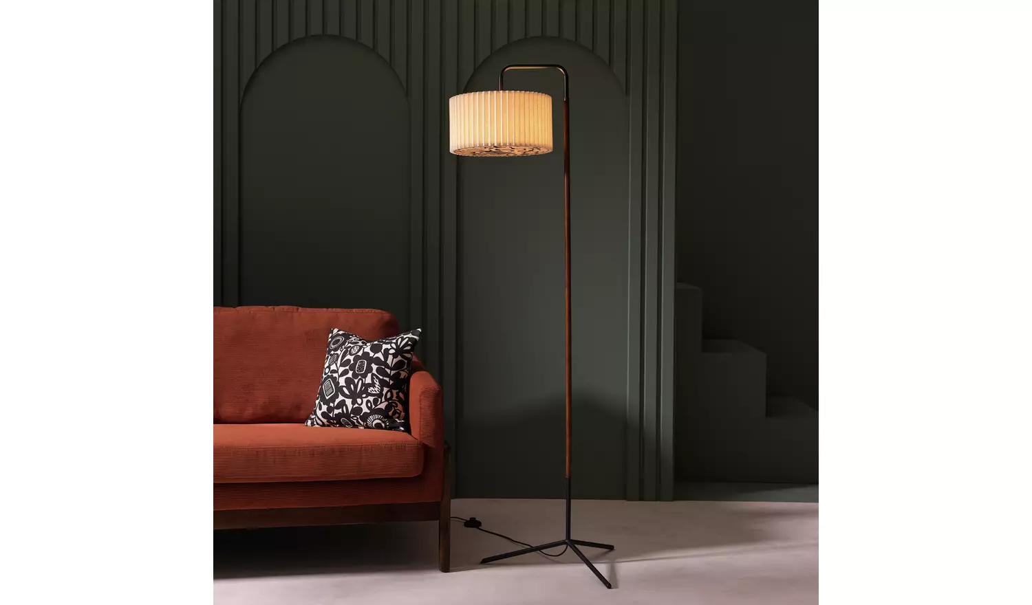 Habitat x Scion Kukkia Floor Lamp - Cream