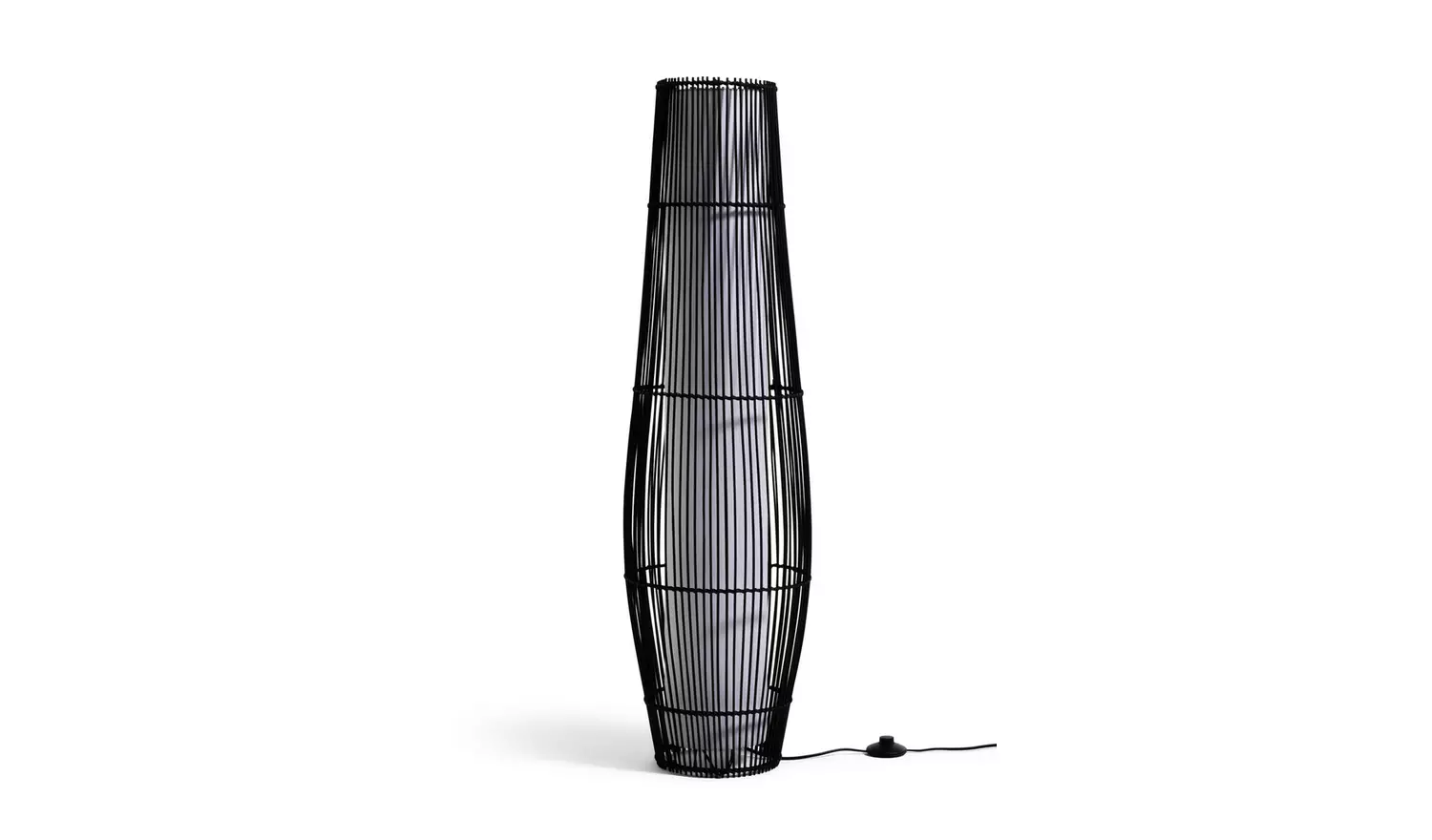 Argos Home Chocolate Rattan Floor Lamp