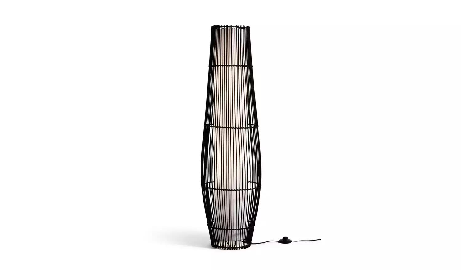 Argos Home Chocolate Rattan Floor Lamp