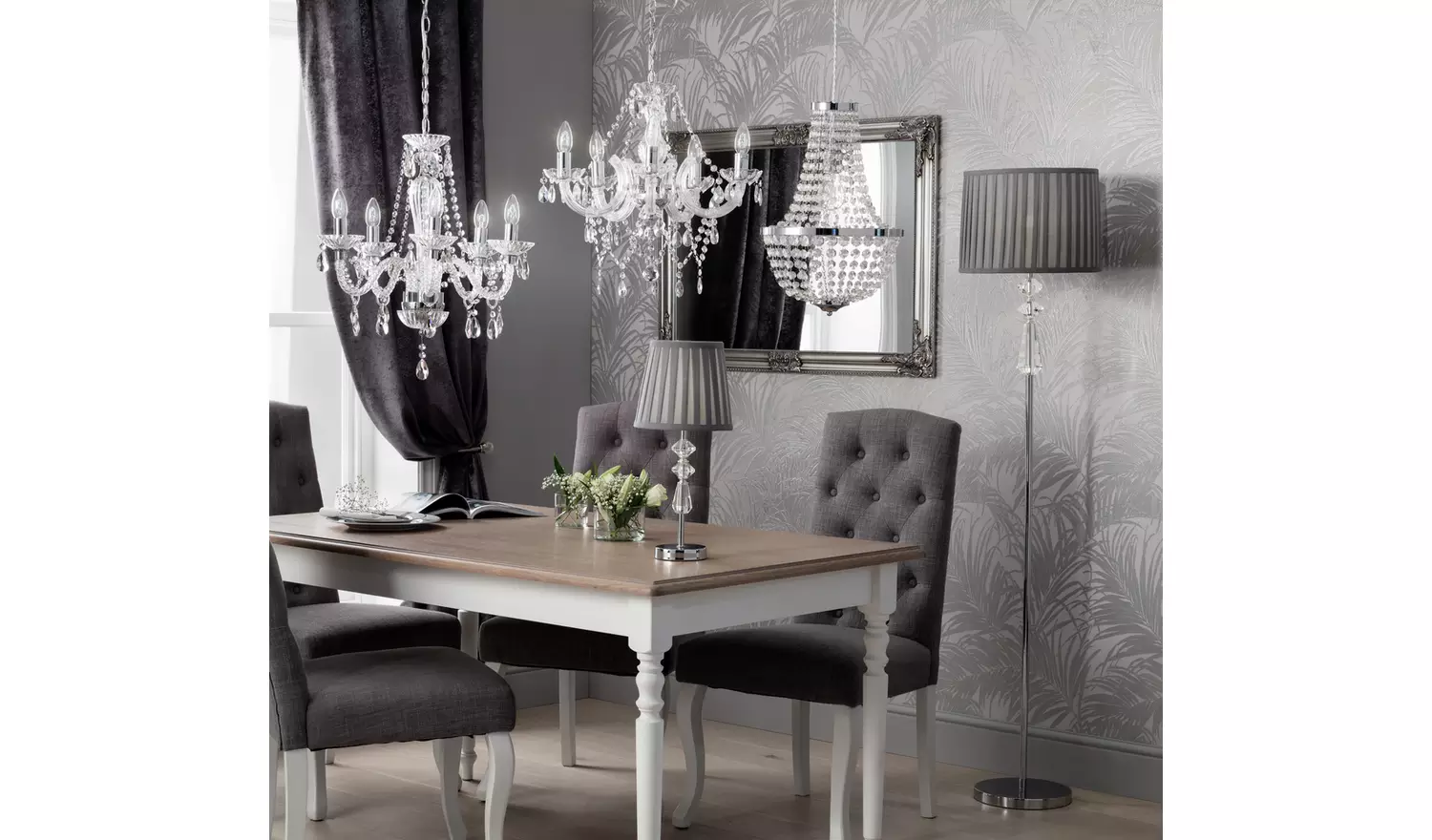 Argos Home Kilmore Floor Lamp - Grey