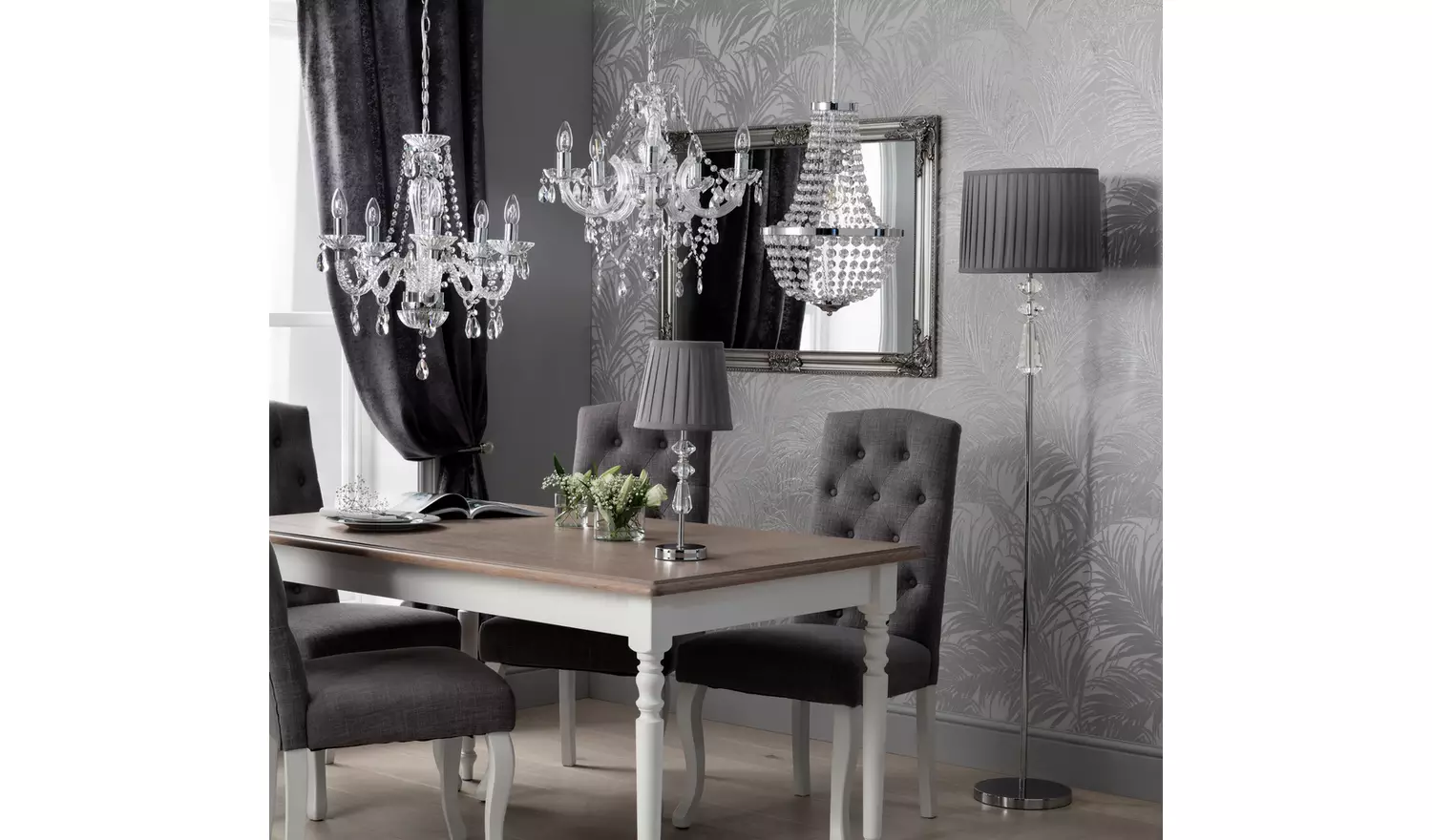 Argos Home Kilmore Floor Lamp - Grey