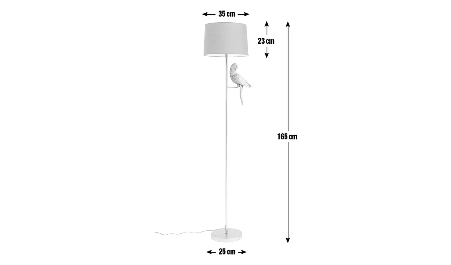 Argos Home Pax The Parrot Floor Lamp - Gold and Black