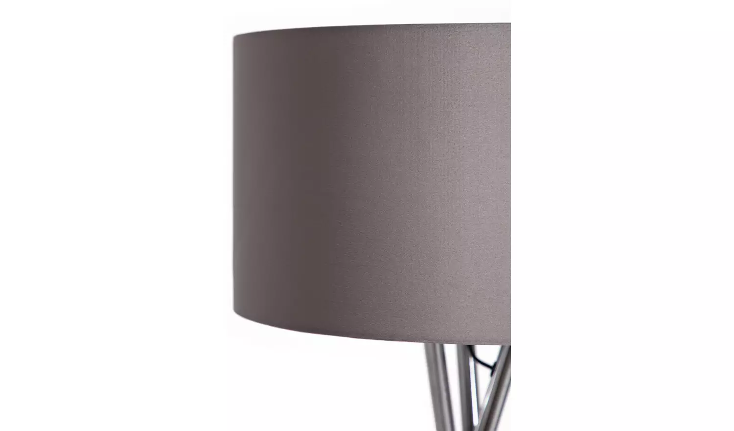 Argos Home Tripod Floor Lamp - Grey and Chrome