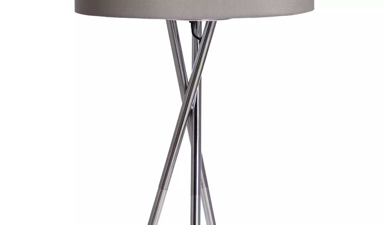 Argos Home Tripod Floor Lamp - Grey and Chrome