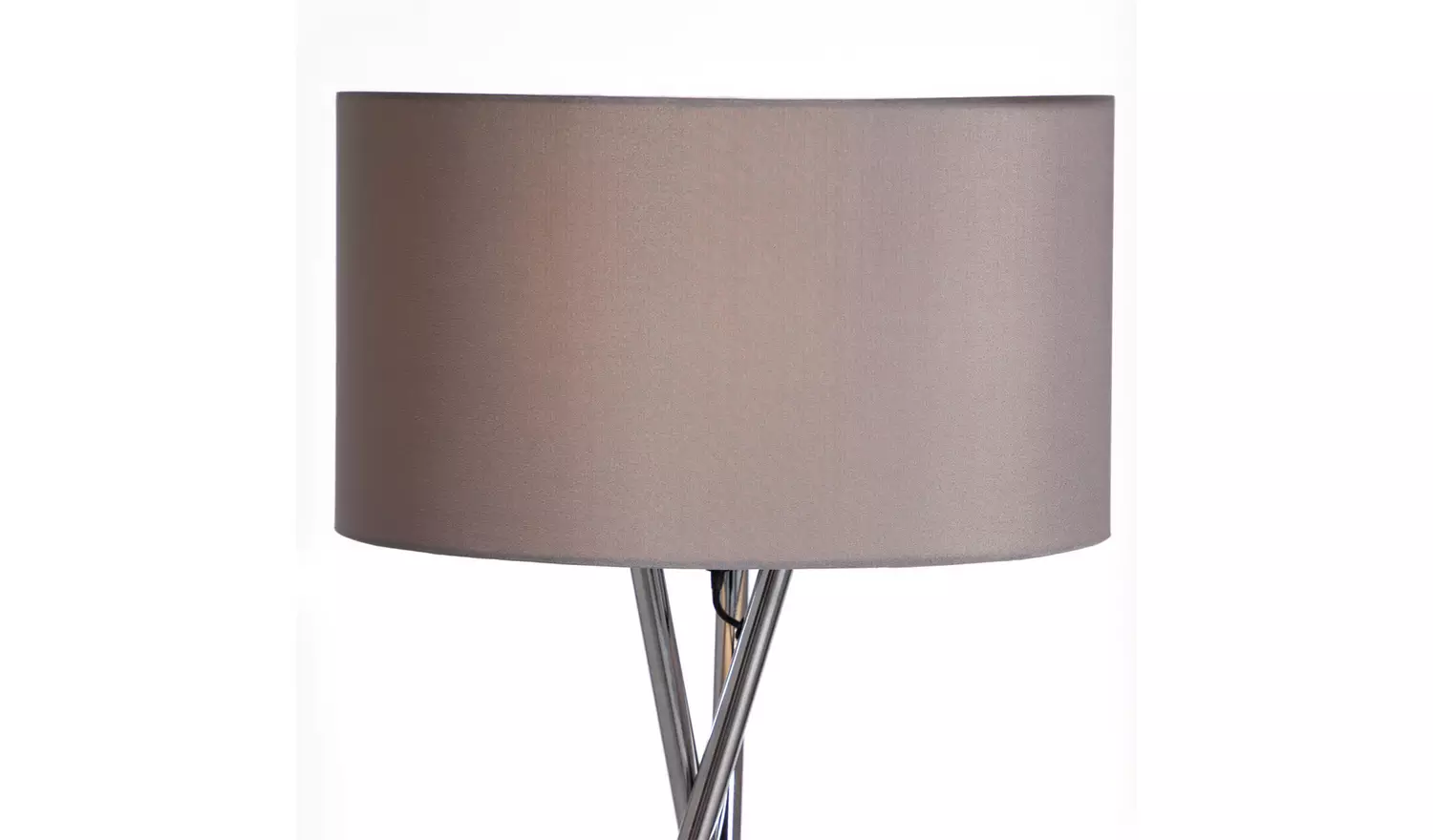 Argos Home Tripod Floor Lamp - Grey and Chrome