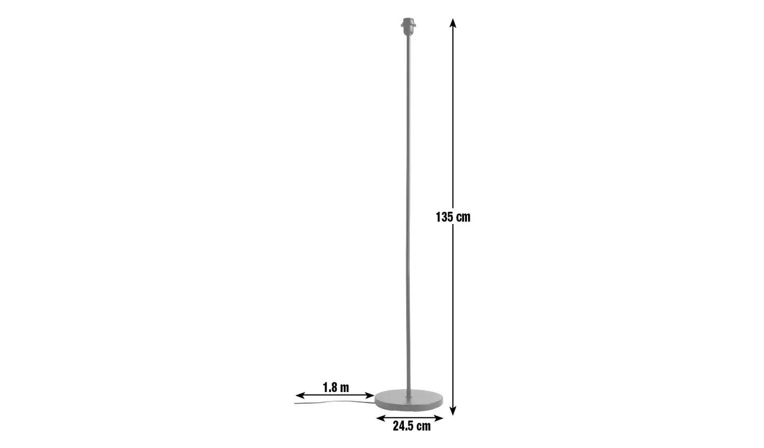 Argos Home Tisa Base Only Floor Lamp - Black