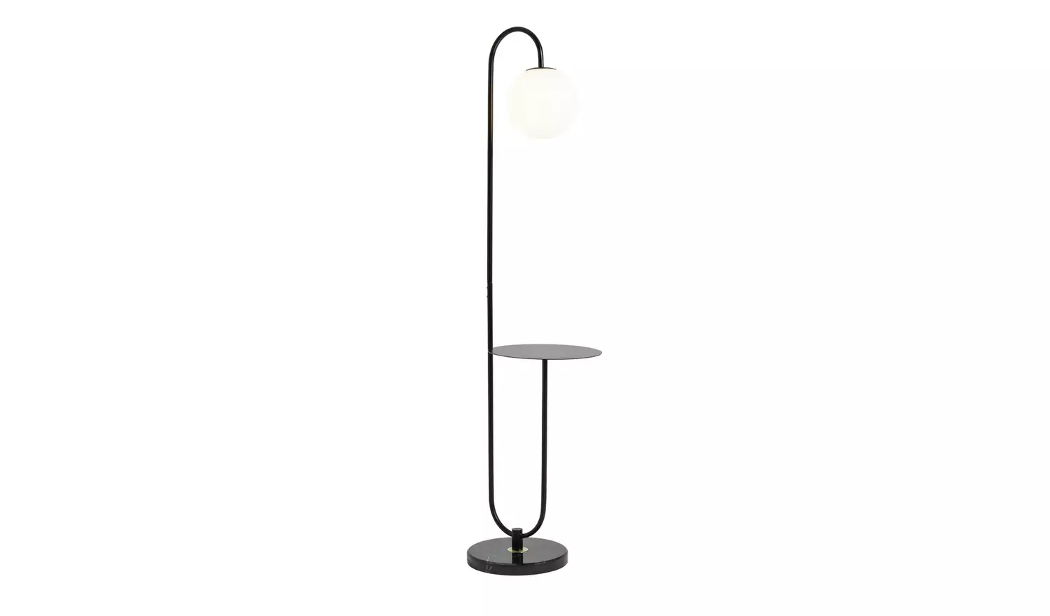 Habitat Sagara Opal Shelf Floor Lamp - Black