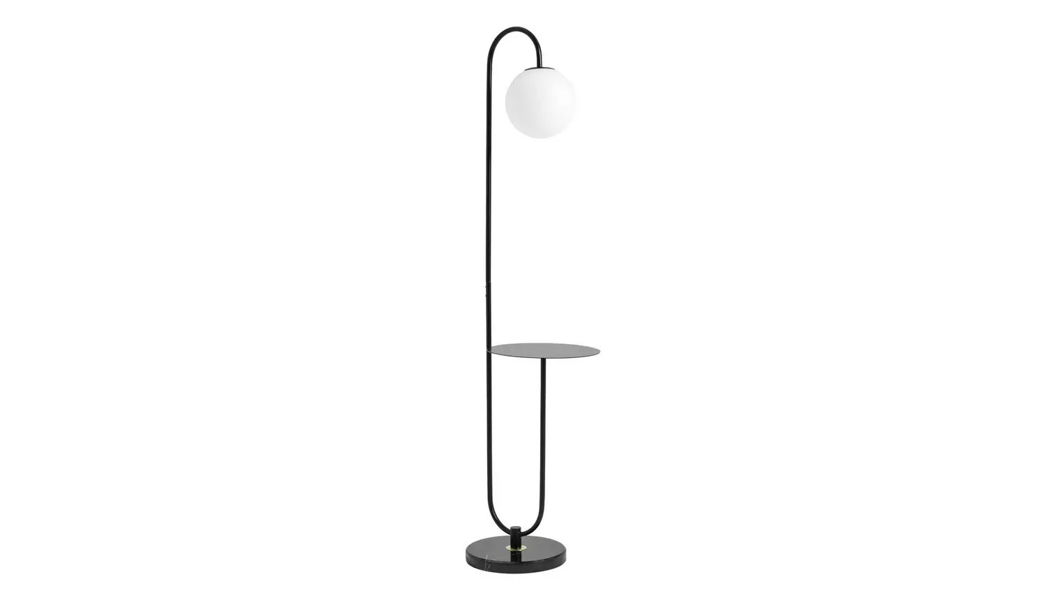 Habitat Sagara Opal Shelf Floor Lamp - Black