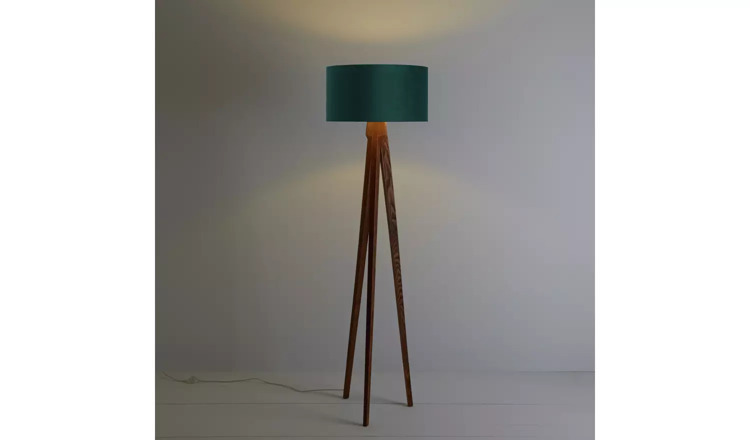 Habitat Tripod Floor Lamp Base - Walnut Stain