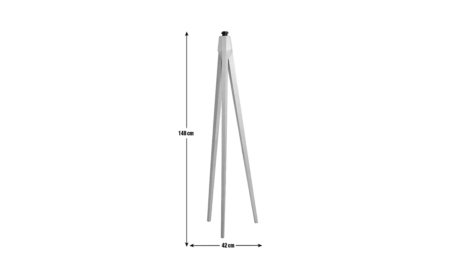 Habitat Tripod Wooden Floor Lamp Base Only - Ash
