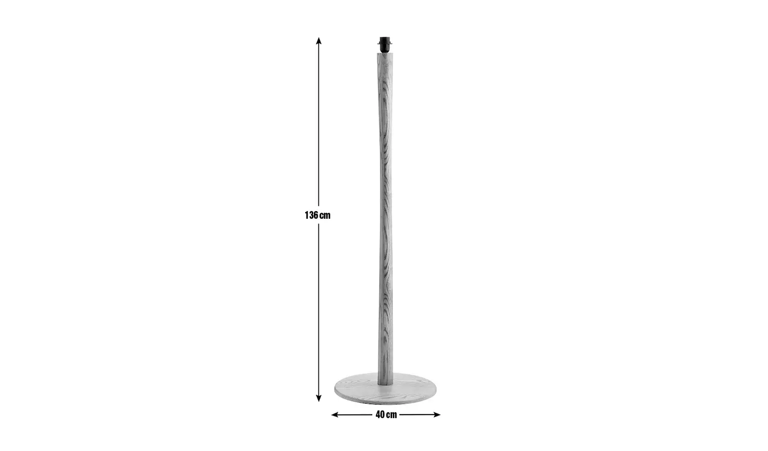 Habitat Pole Floor Lamp Base Only - Oak