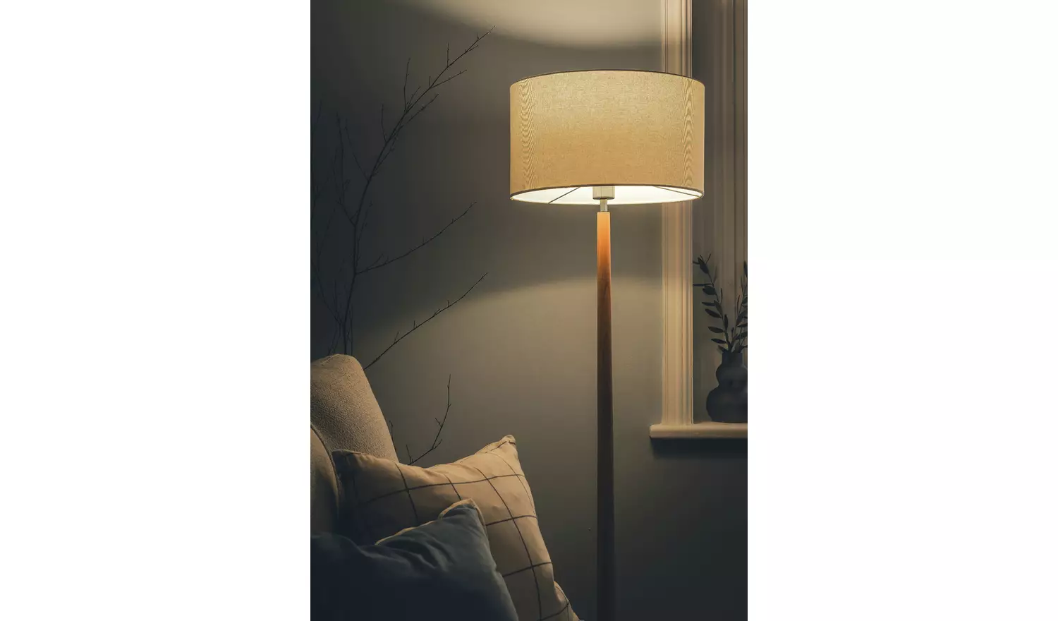 Habitat Pole Floor Lamp Base Only - Oak