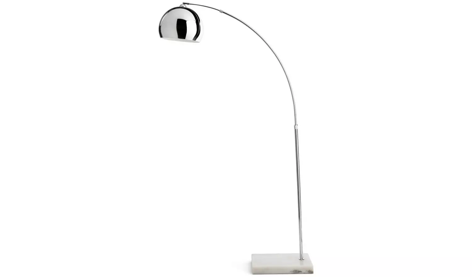 Habitat Nalone Arc Floor Lamp – Chrome & Marble