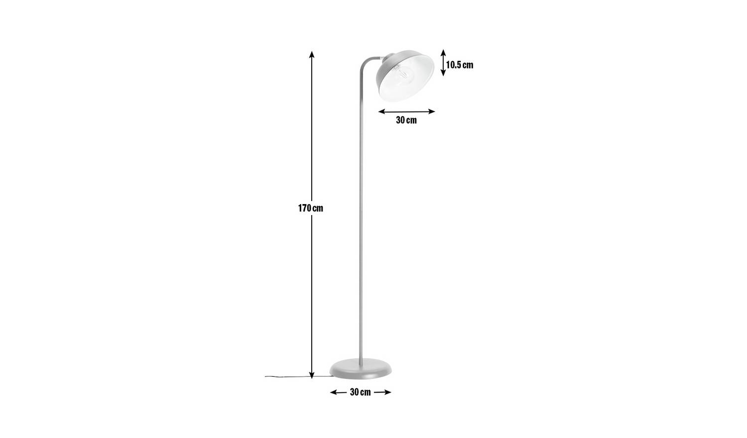 Habitat Benson Floor Lamp - Blue