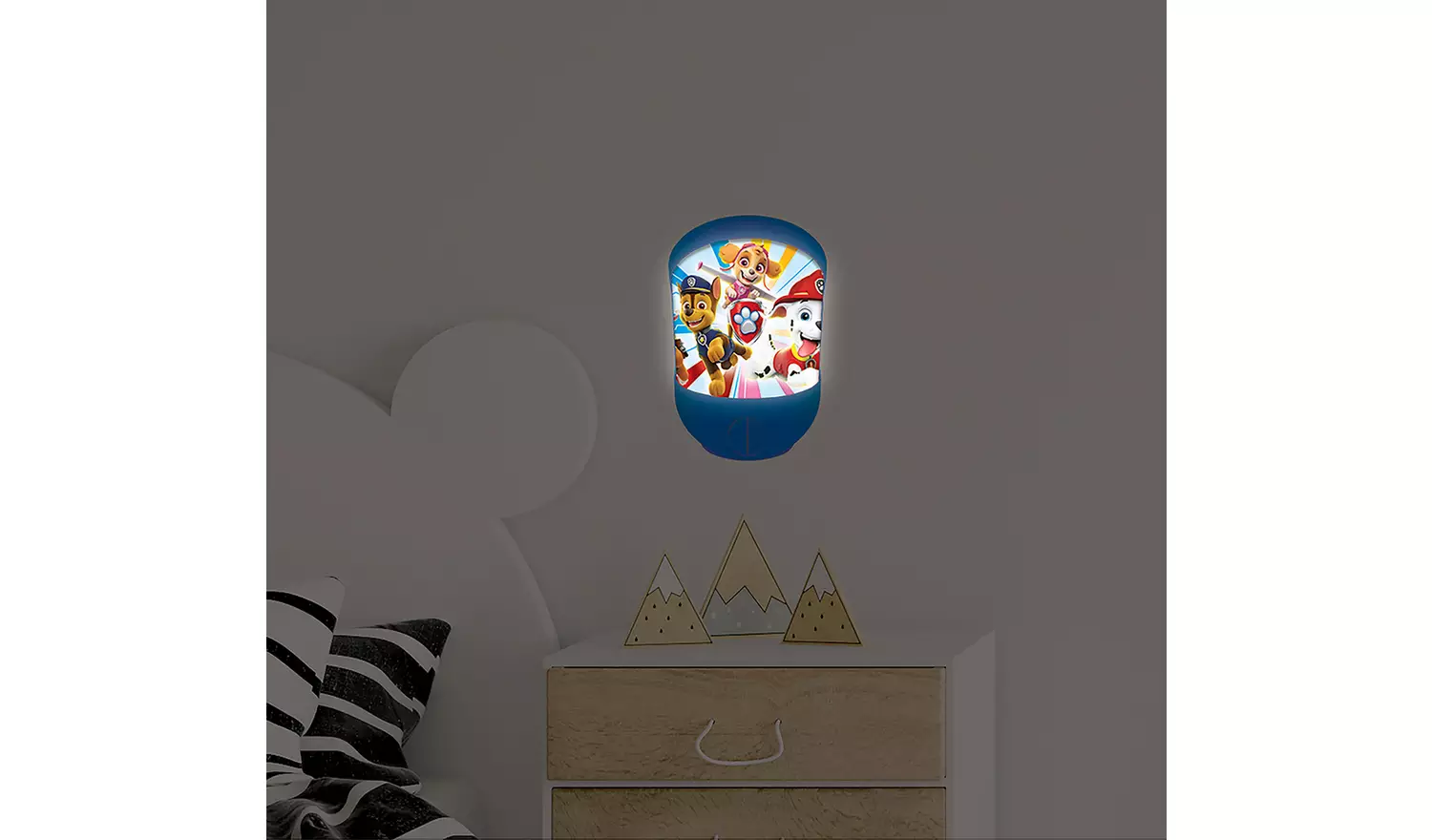 Paw Patrol Kids LED 3D Wall and Table Night Light - Blue