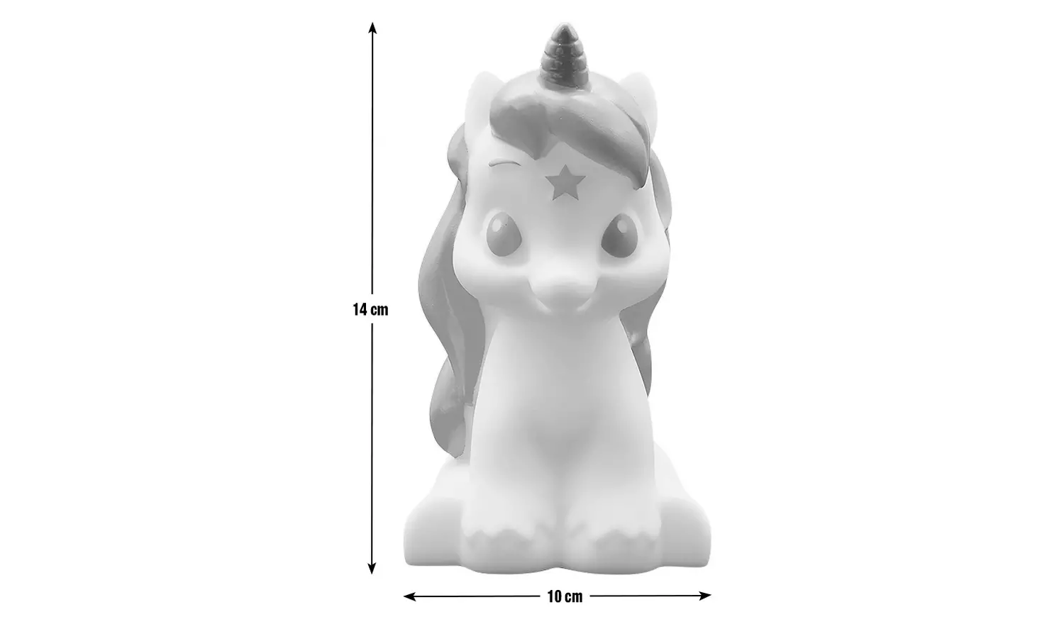 Unicorn Kids LED 3D Design Colour Changing Night Light-White