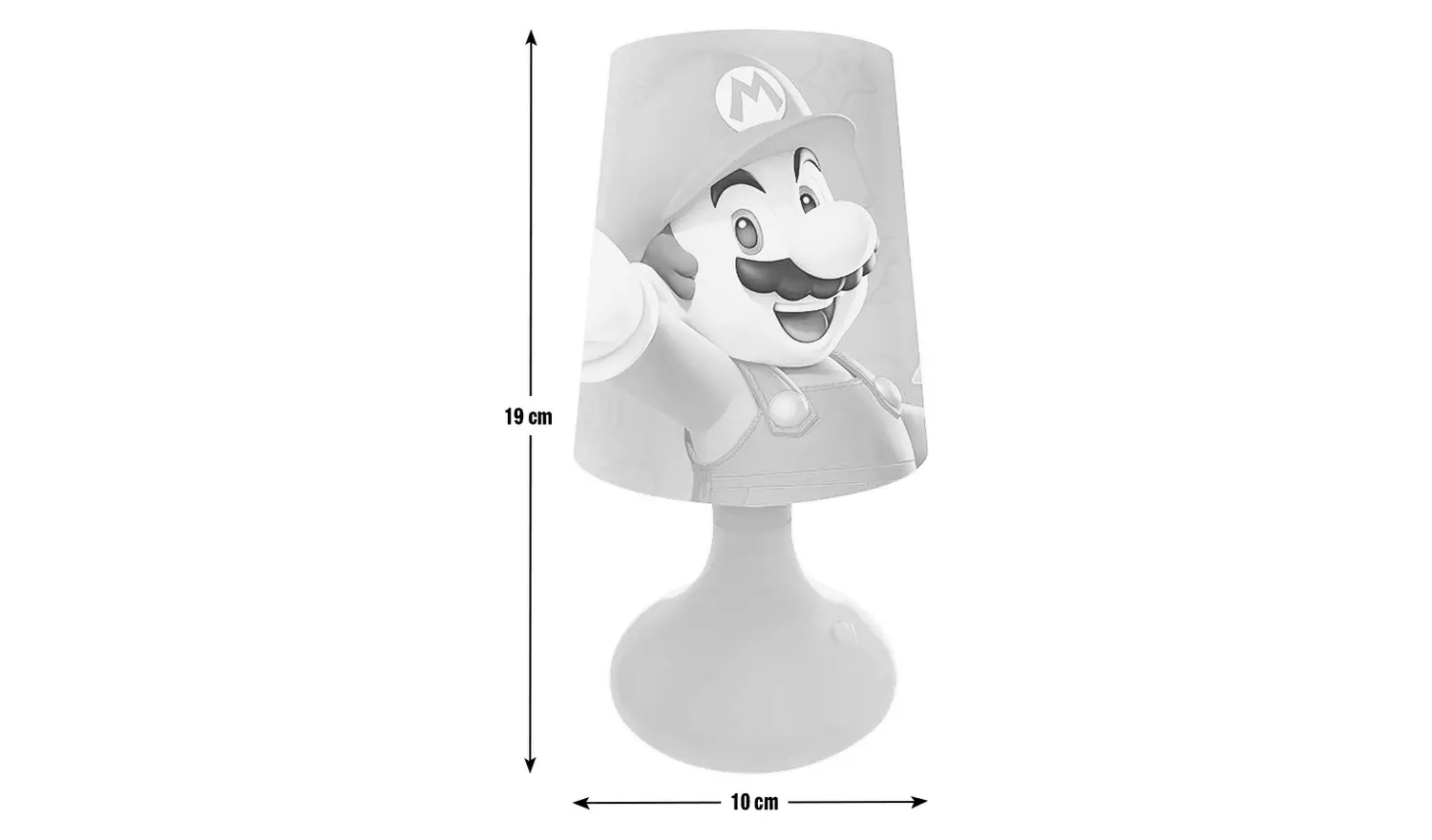 Super Mario Kids LED Colour Changing Night Light- Red