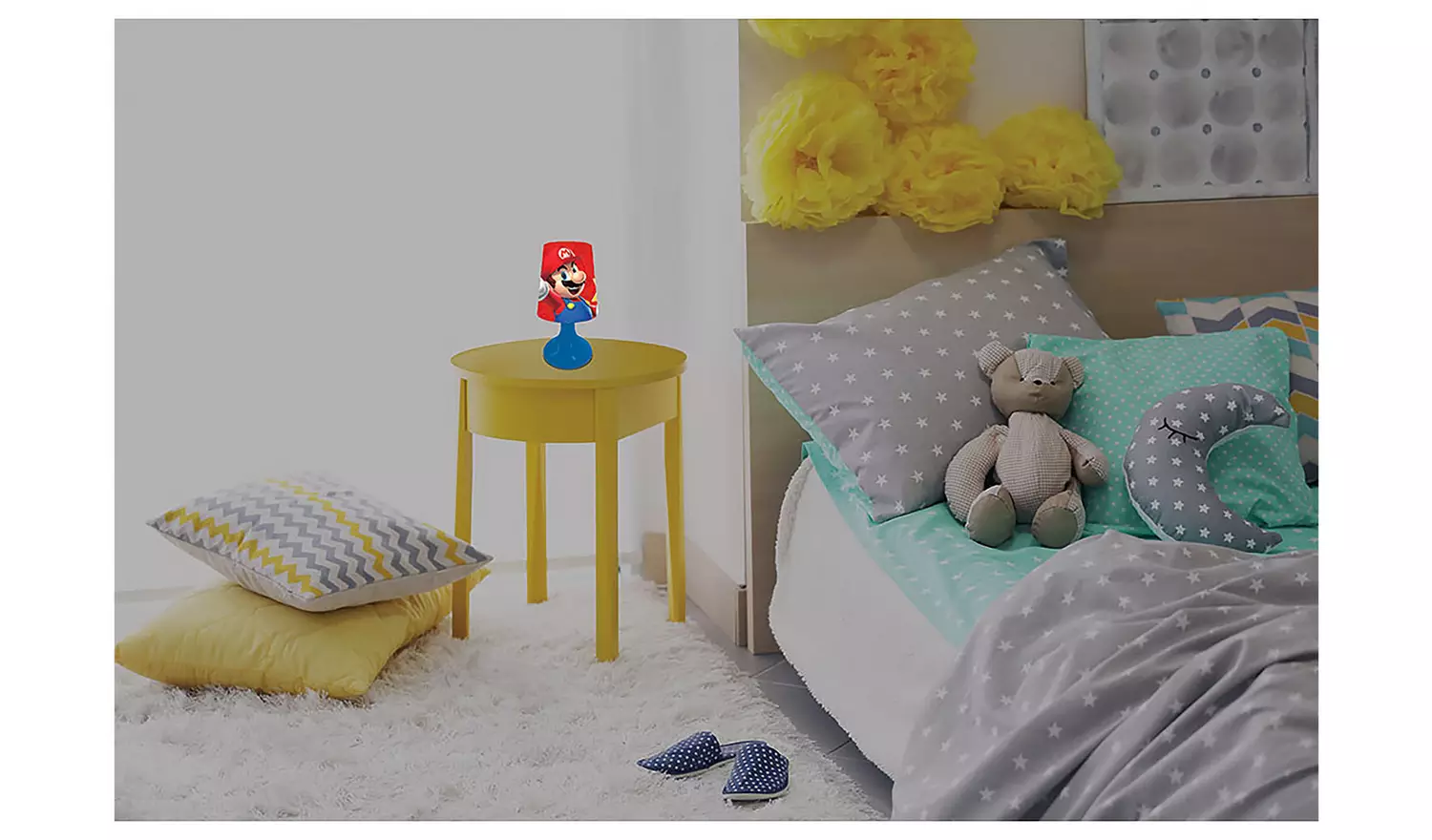 Super Mario Kids LED Colour Changing Night Light- Red