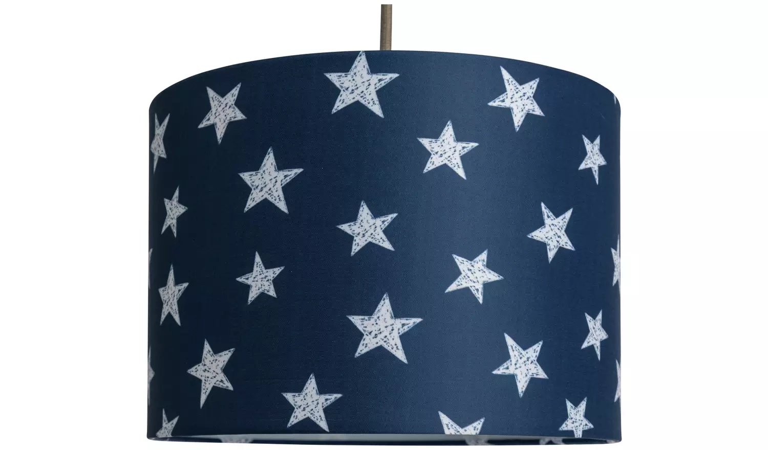 Argos Home Kids Navy Little Star Drum Lampshade - 25cm