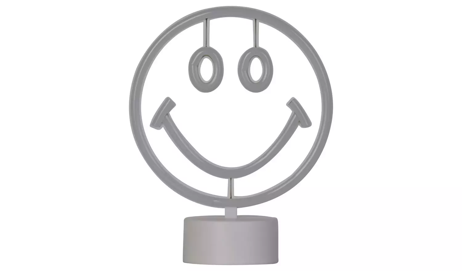Searchlight Neon Effect Smiley Table Lamp - Yellow