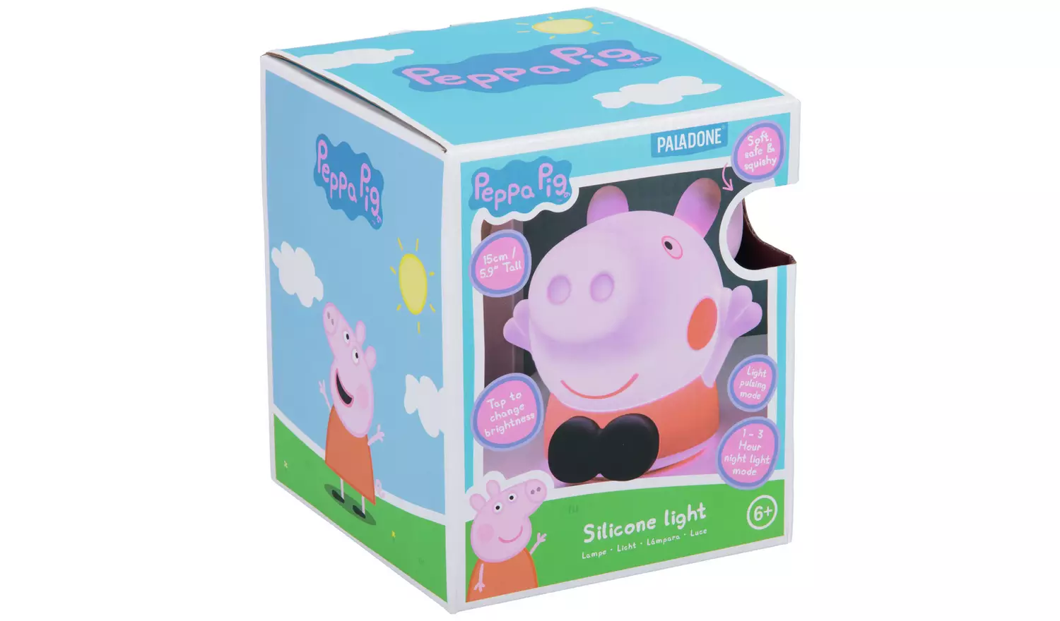 Peppa Pig Silicone LED Kids Novelty Light - Pink