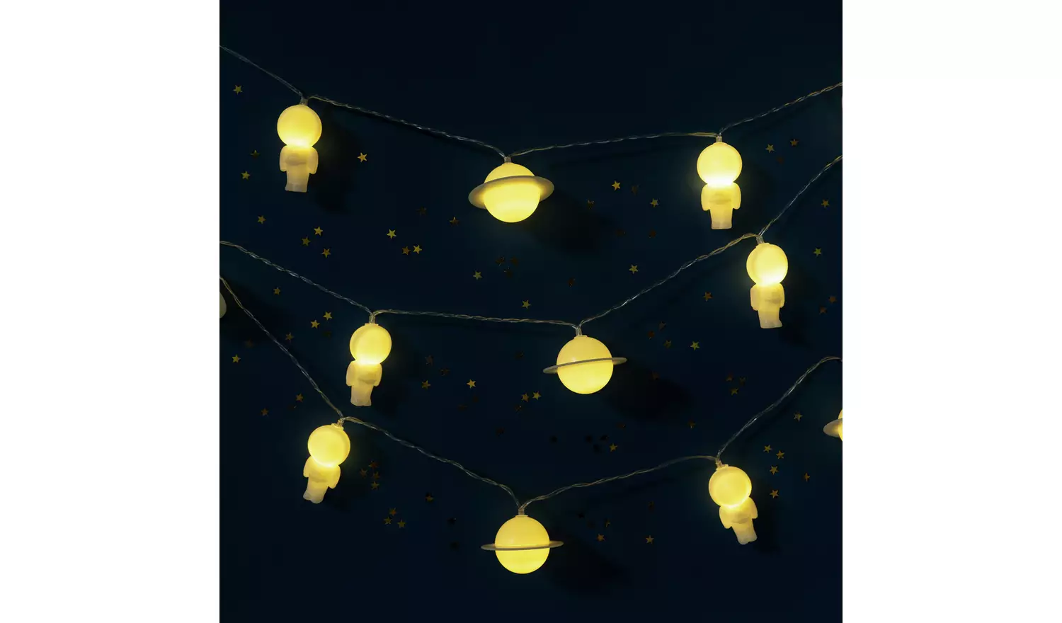 Fizz Creations Glow in the Dark Astronaut LED String Light