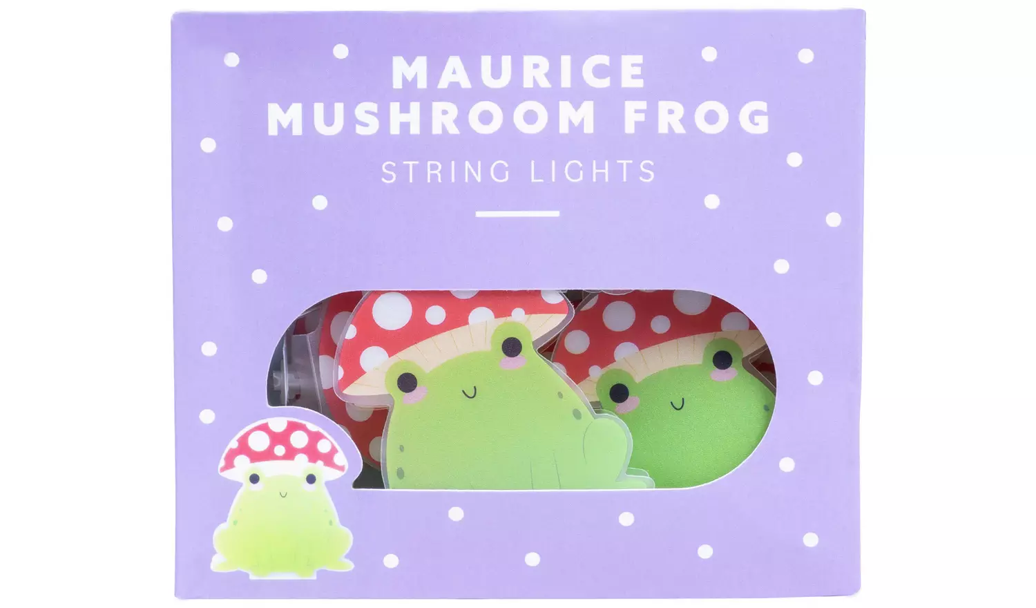 Fizz Creations Maurice Mushroom Frog String Light - Green