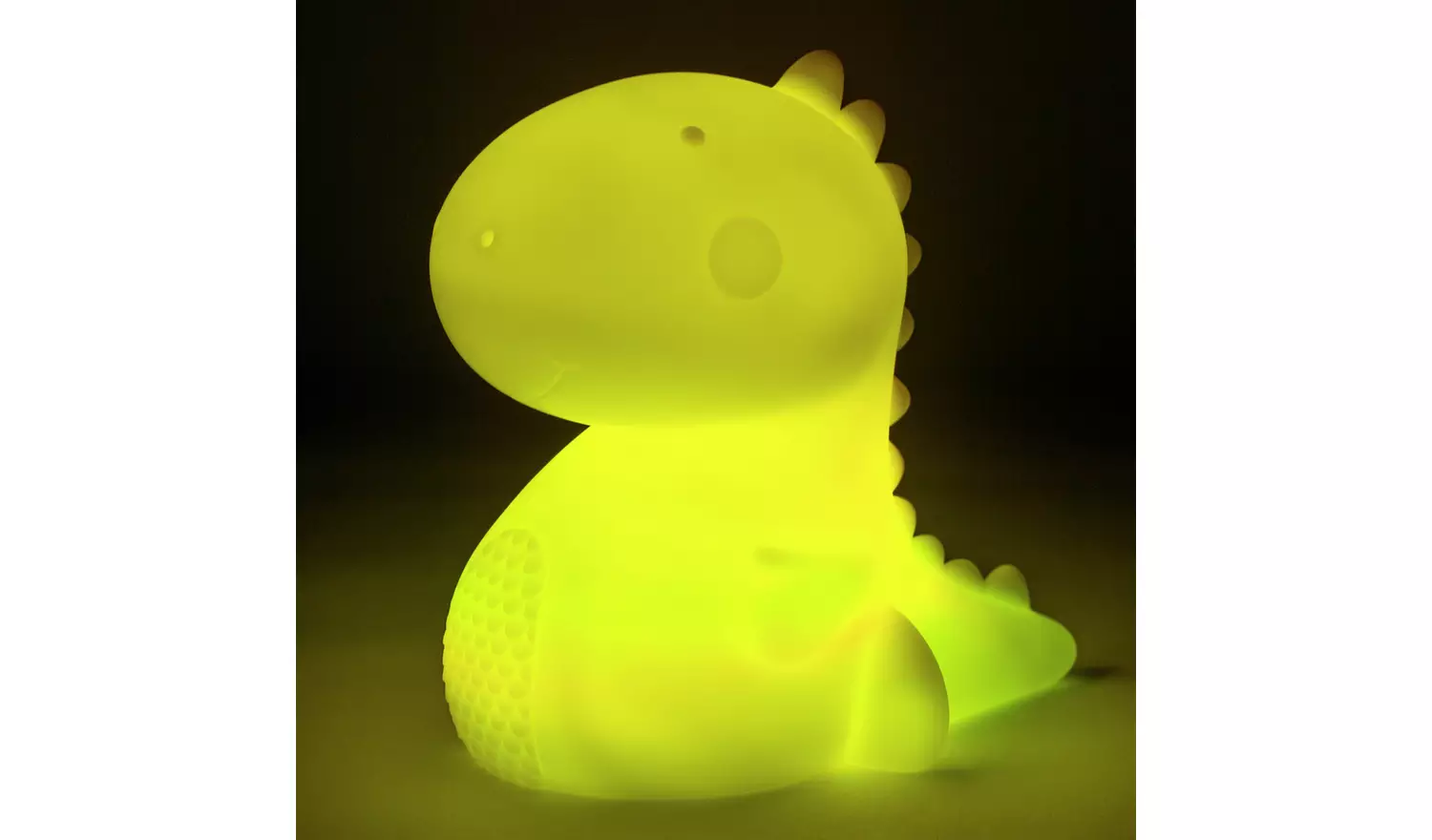 Fizz Creations Kids Dinosaur Colour Changing Lamp - White