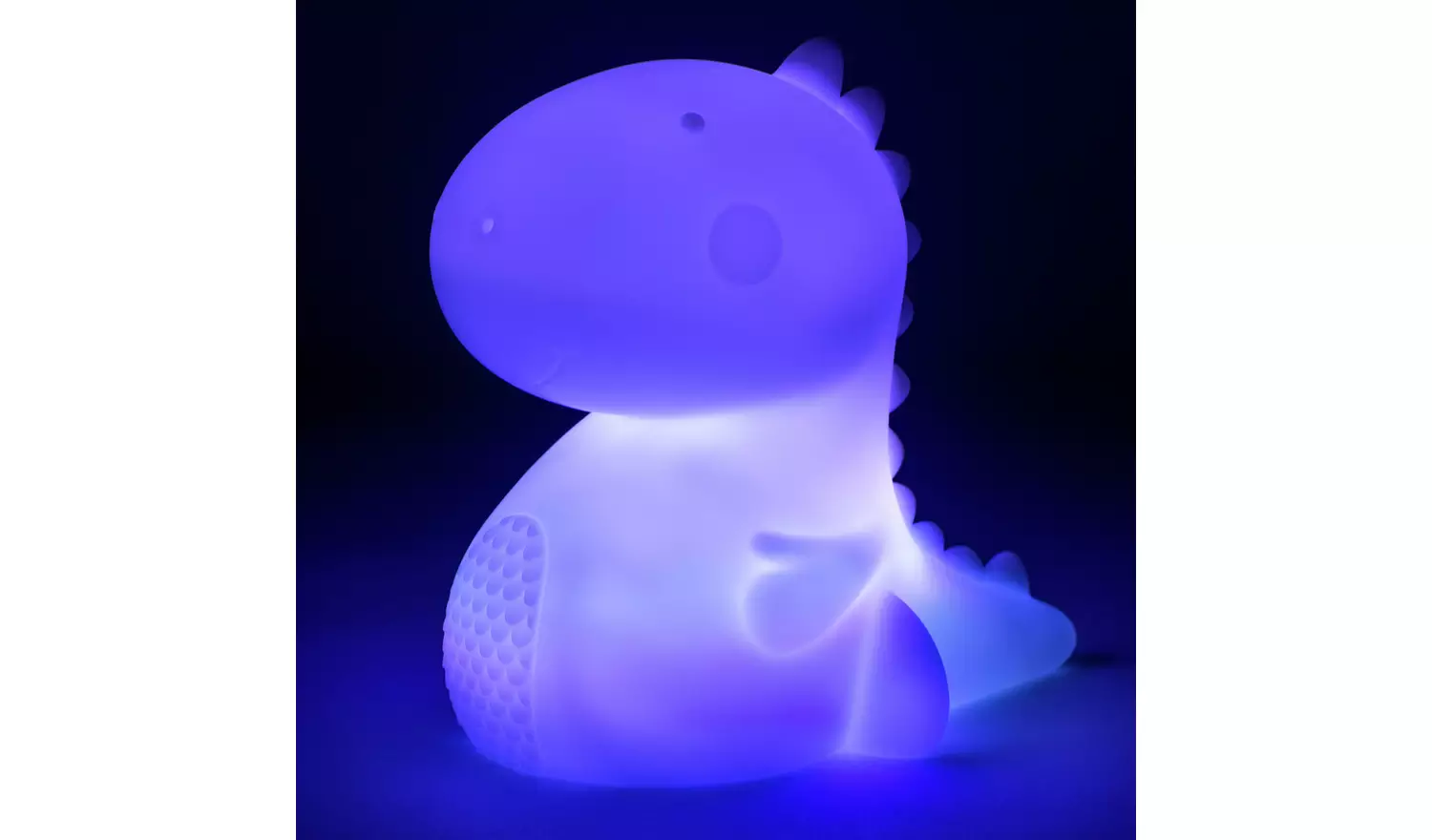 Fizz Creations Kids Dinosaur Colour Changing Lamp - White
