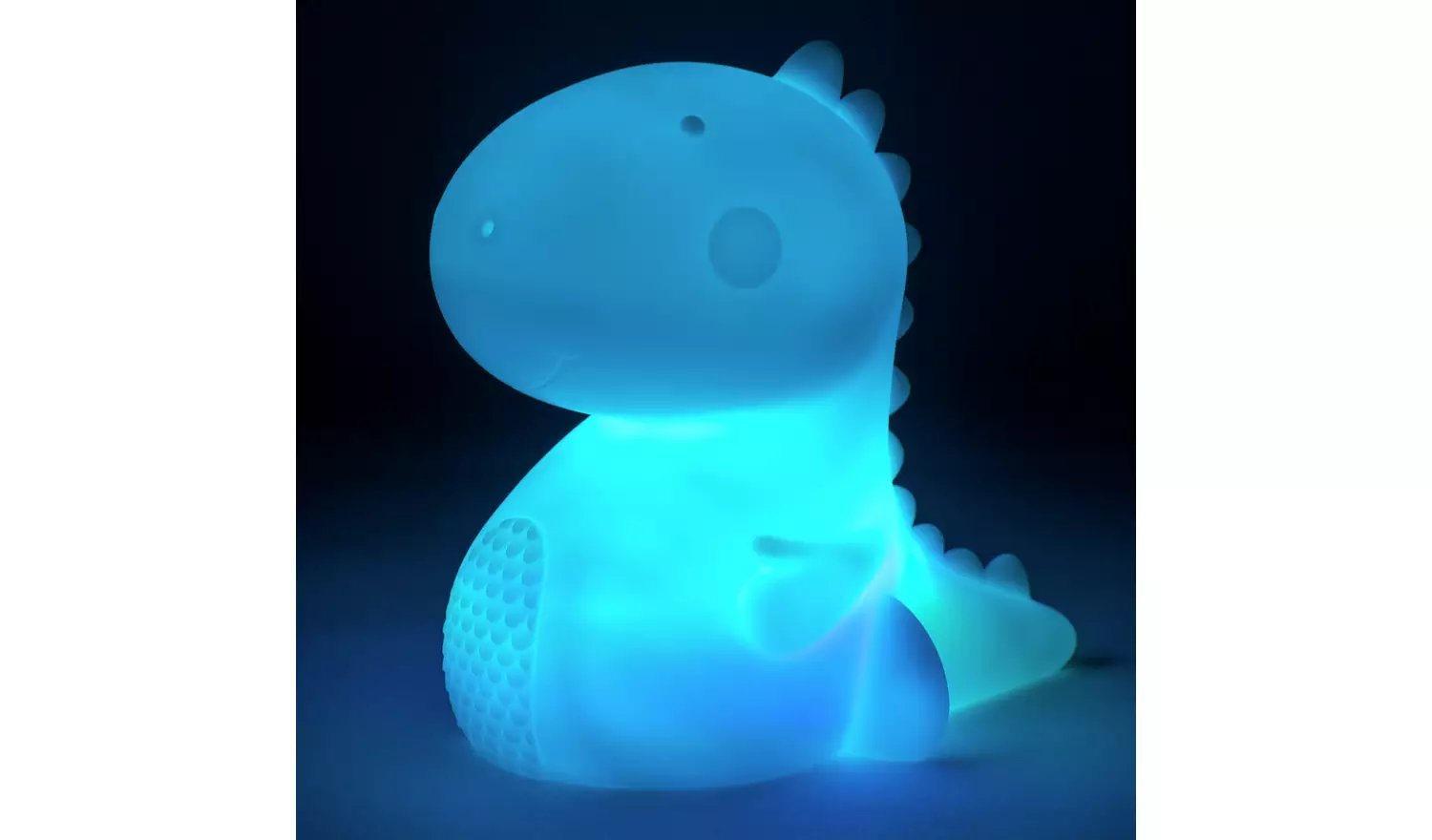 Fizz Creations Kids Dinosaur Colour Changing Lamp - White
