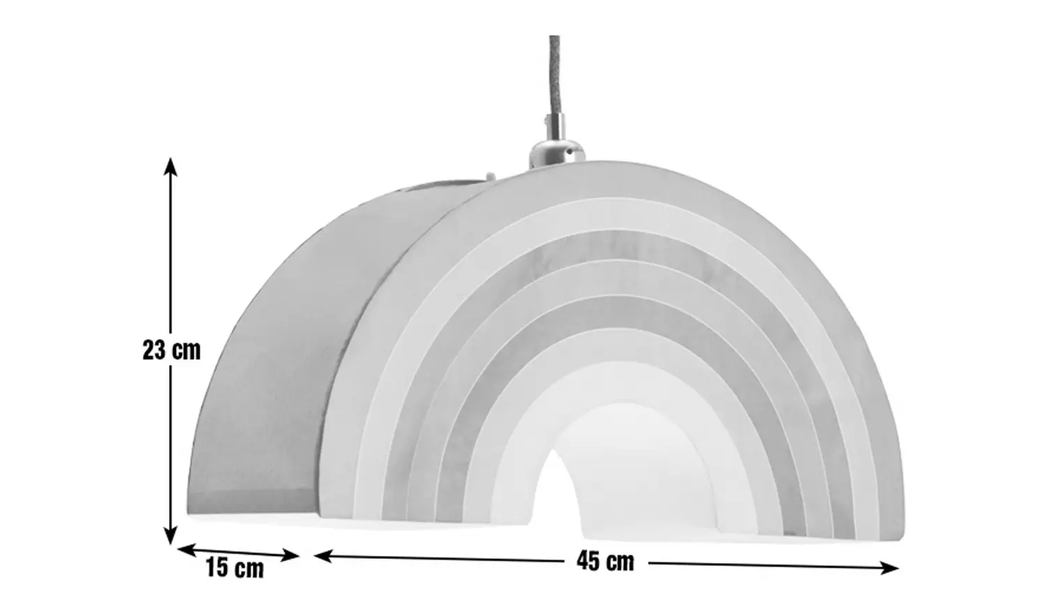 Habitat Kids Rainbow Paper Shade - Multicoloured