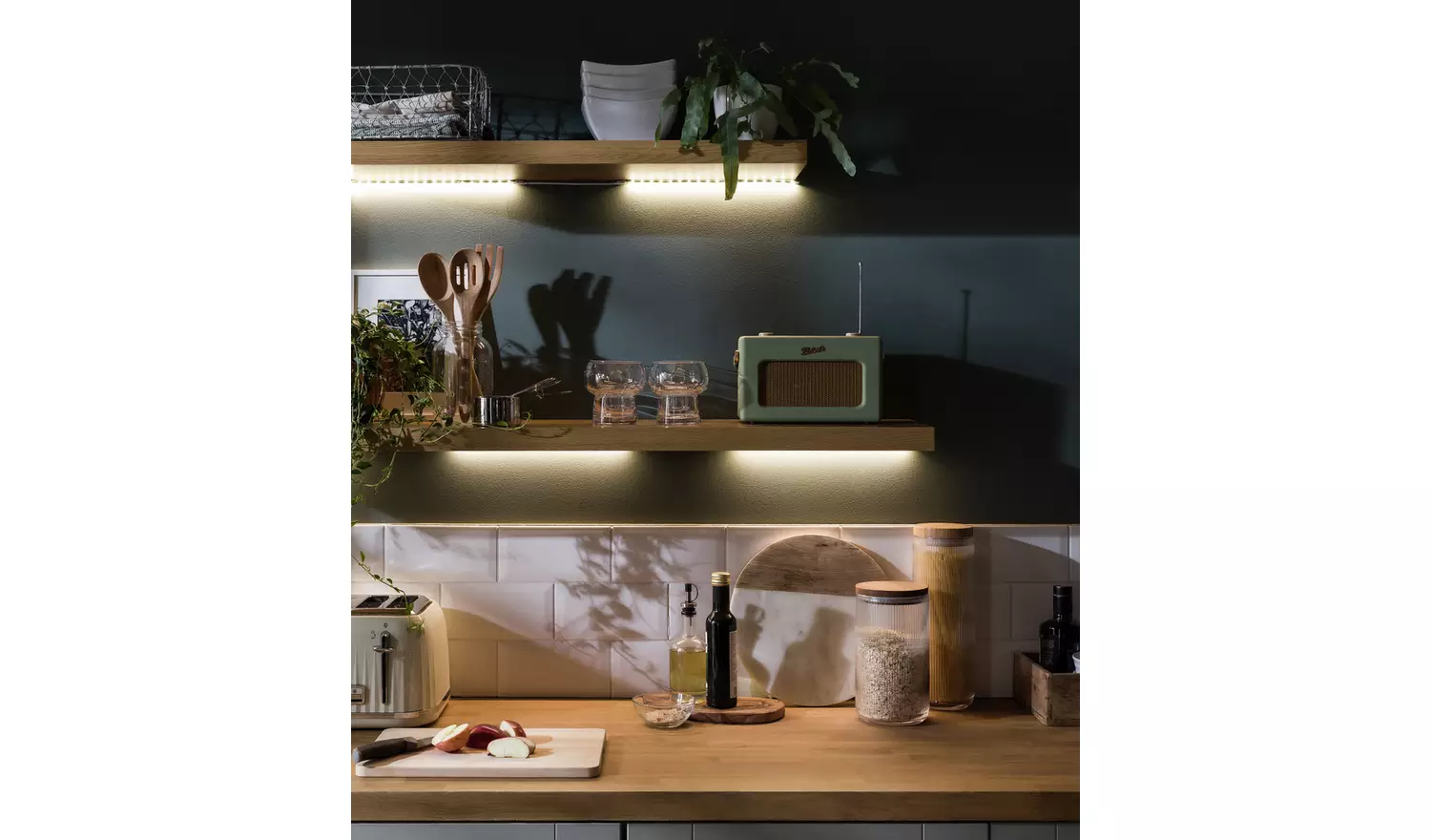 Argos Home Atollo Set of 4 LED Strip Lights - White