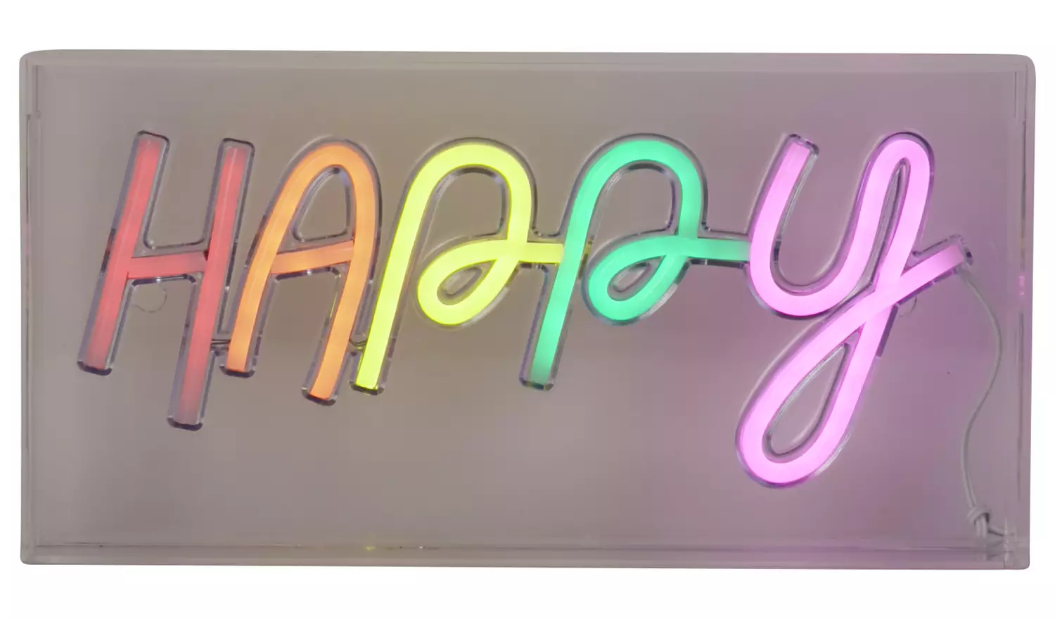 Searchlight Happy Neon Effect LED Novelty Light - Multi