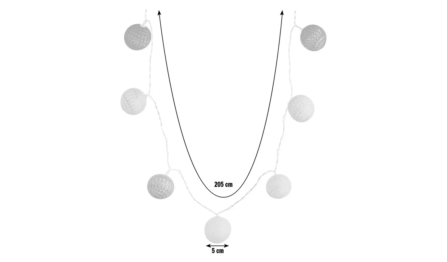 Habitat Bright Ball String Lights