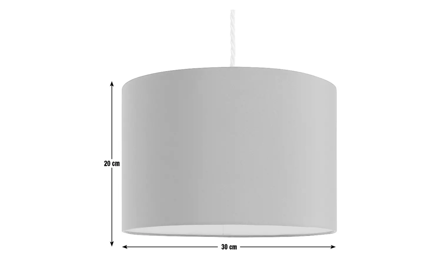 Argos Home Dark Green Easy Fit Drum Lampshade - 30cm