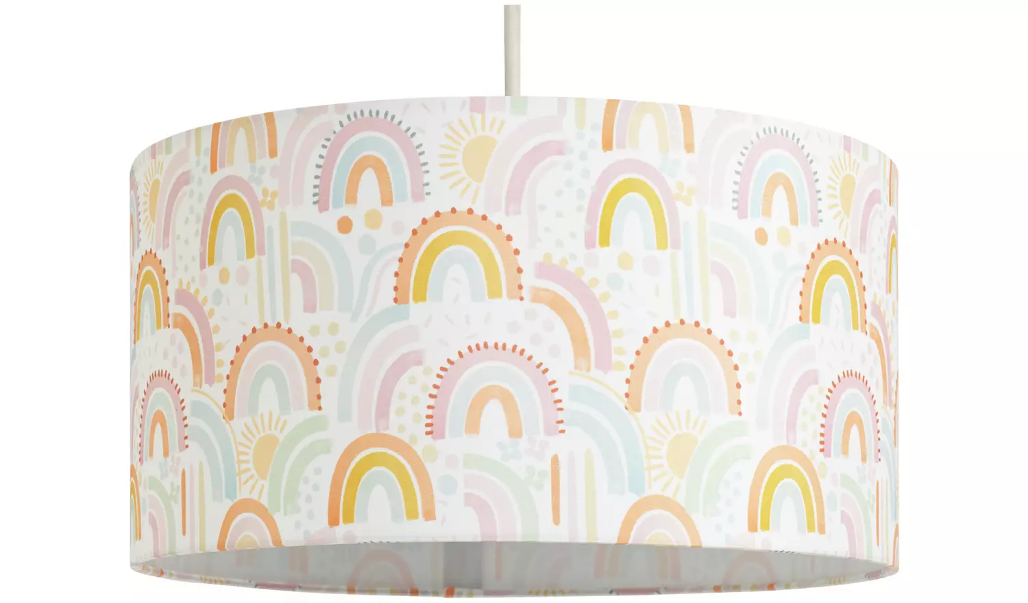 Habitat Kids Rainbow Printed Drum Shade - 35cm