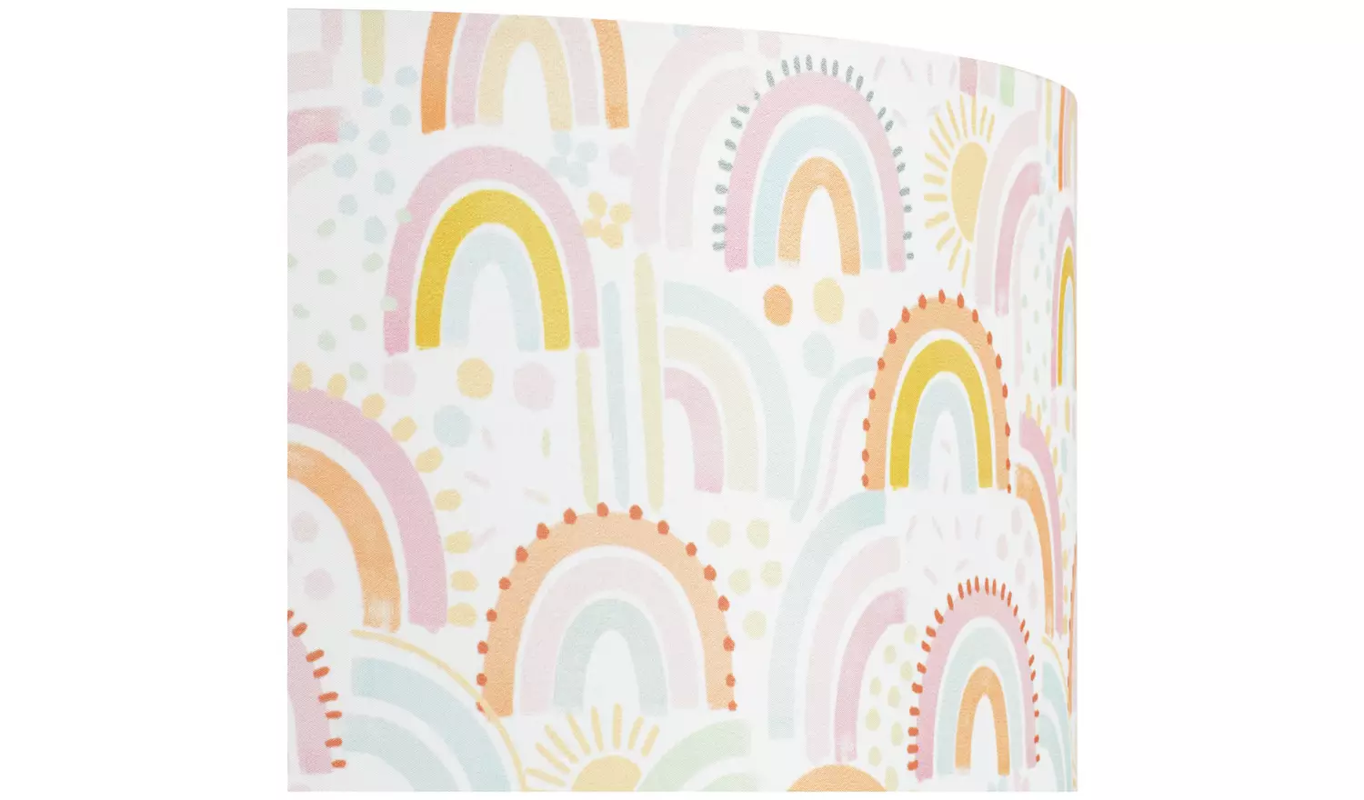 Habitat Kids Rainbow Printed Drum Shade - 35cm
