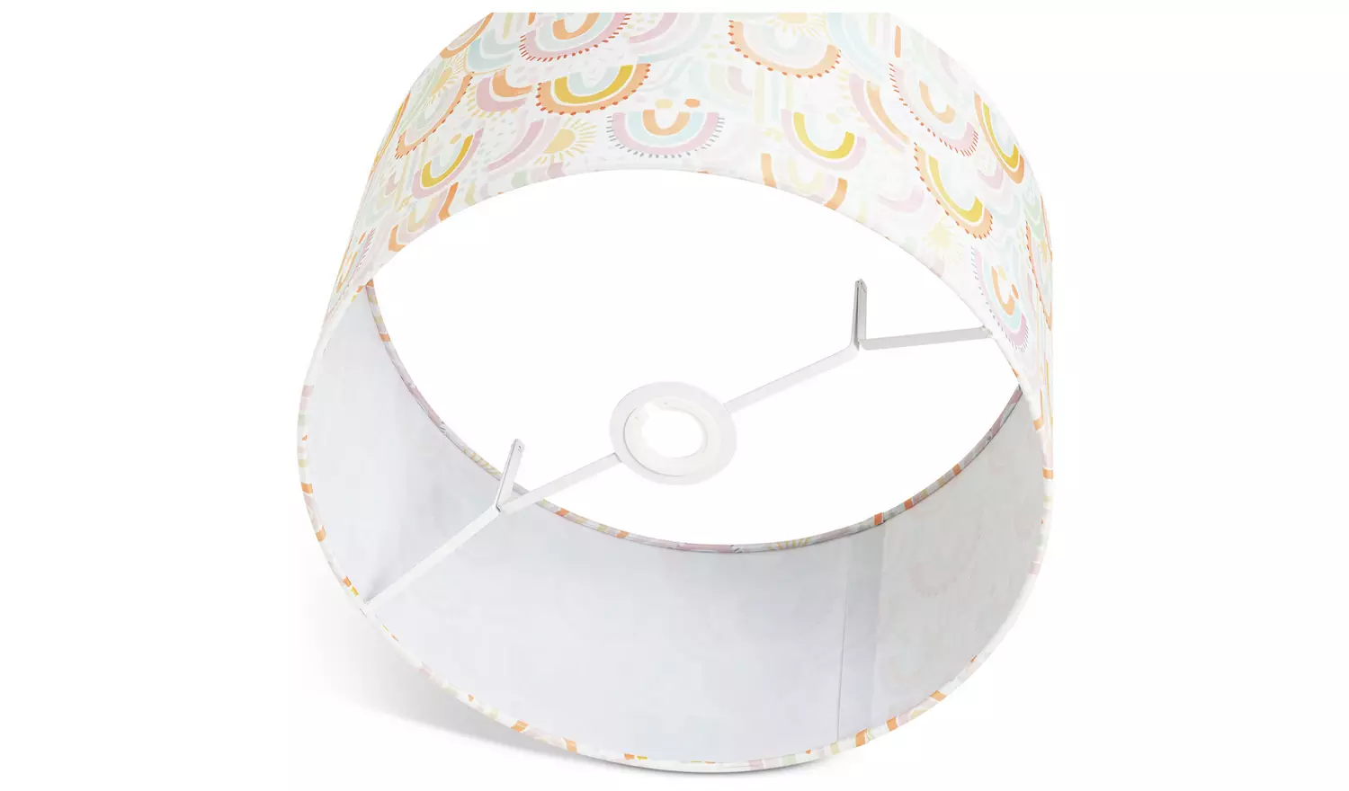 Habitat Kids Rainbow Printed Drum Shade - 35cm