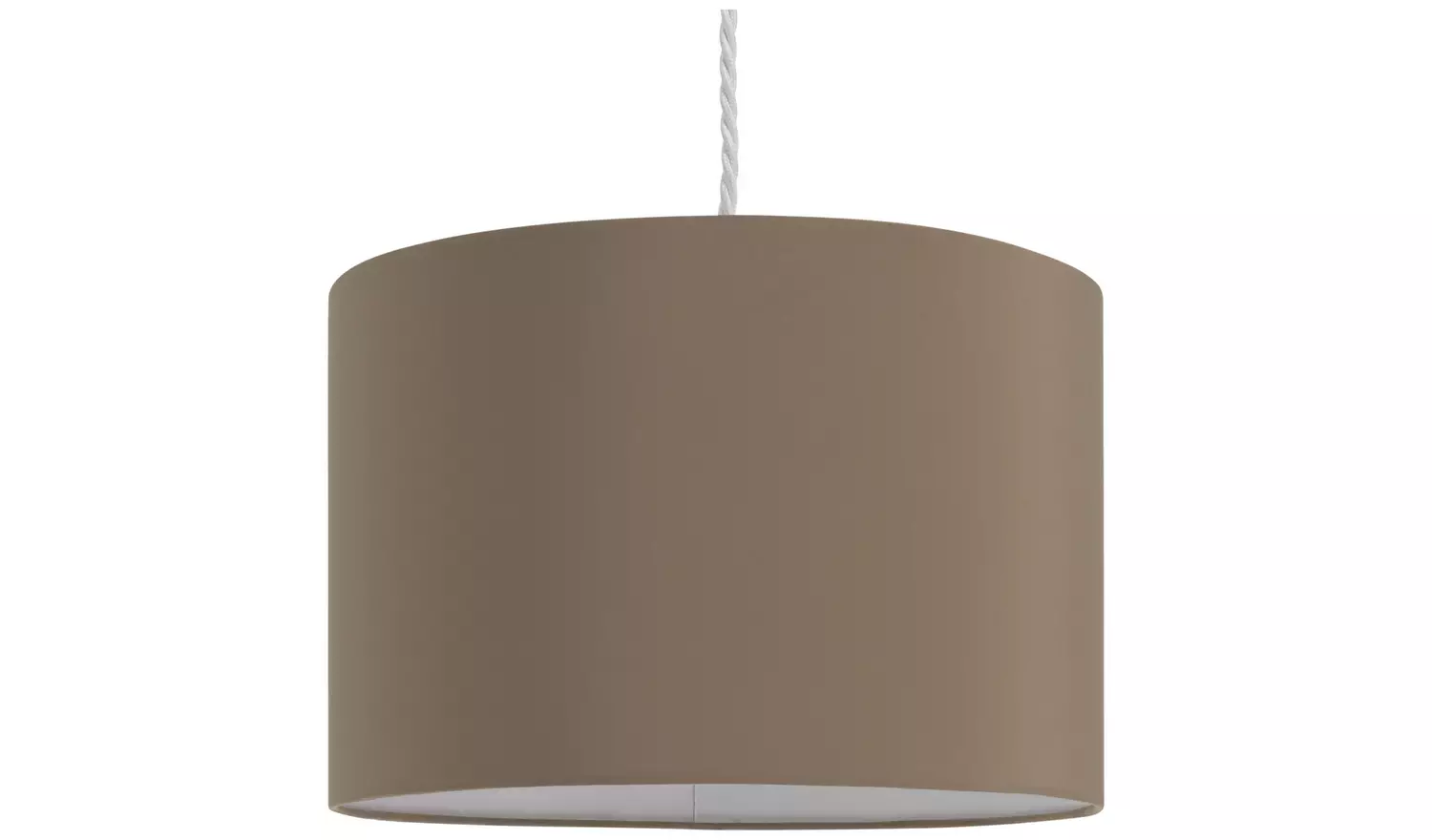 Argos Home Taupe Easy Fit Drum Lampshade - 30 cm