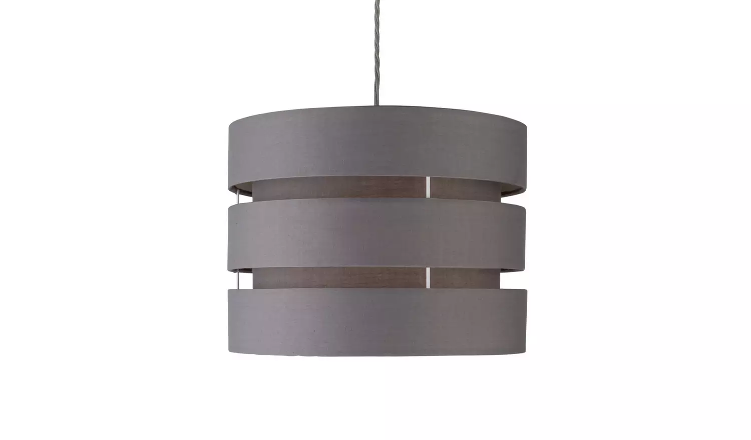Argos Home Grey Easy Fit 3 Tier Lampshade - 30cm