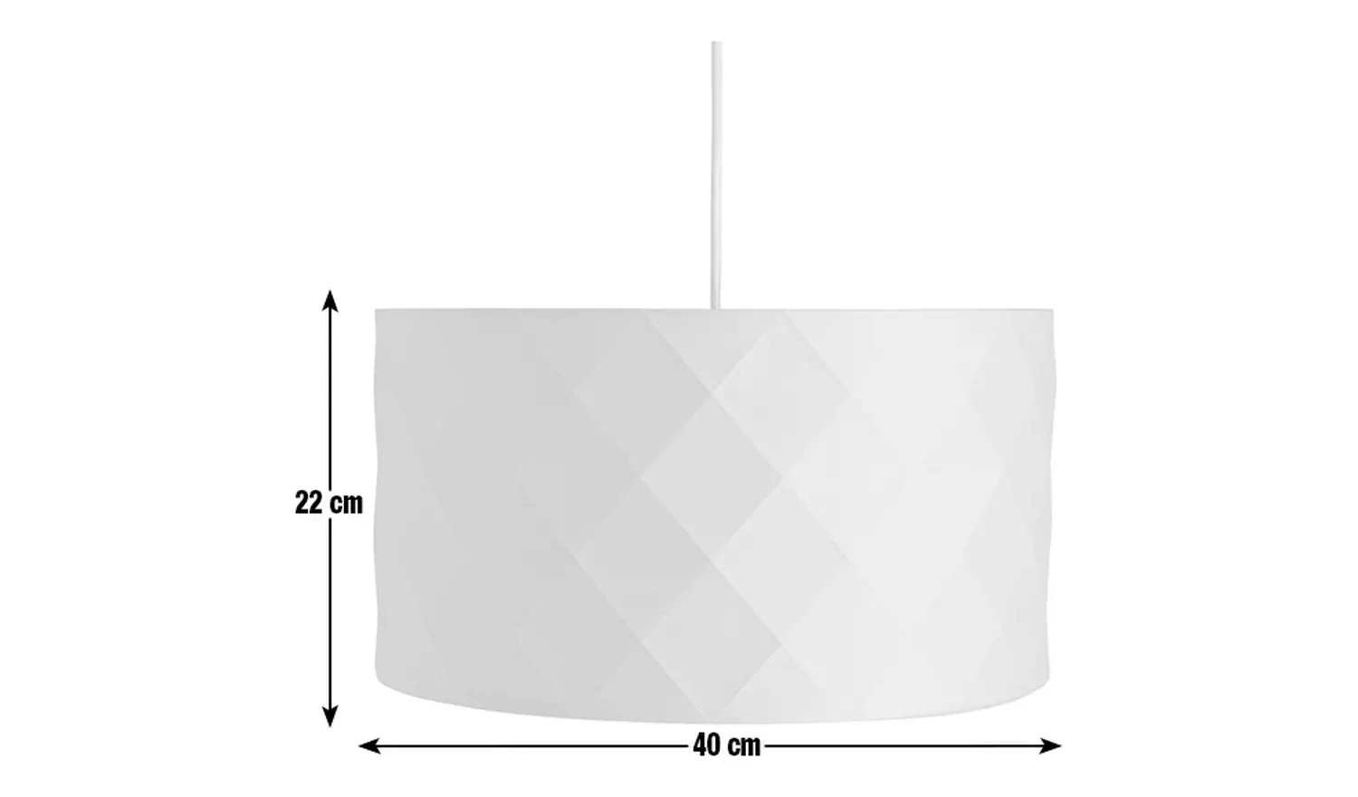 Argos Home Skandi Grey Geometric Easy Fit Drum Lampshade