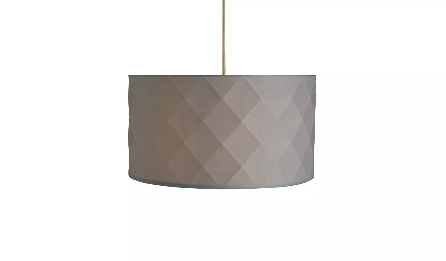 Argos Home Skandi Grey Geometric Easy Fit Drum Lampshade