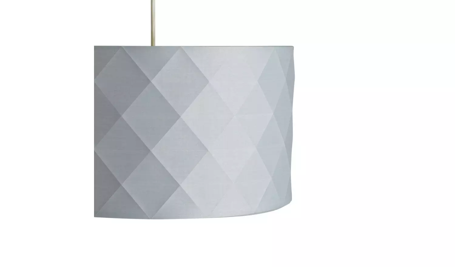 Argos Home Skandi Grey Geometric Easy Fit Drum Lampshade