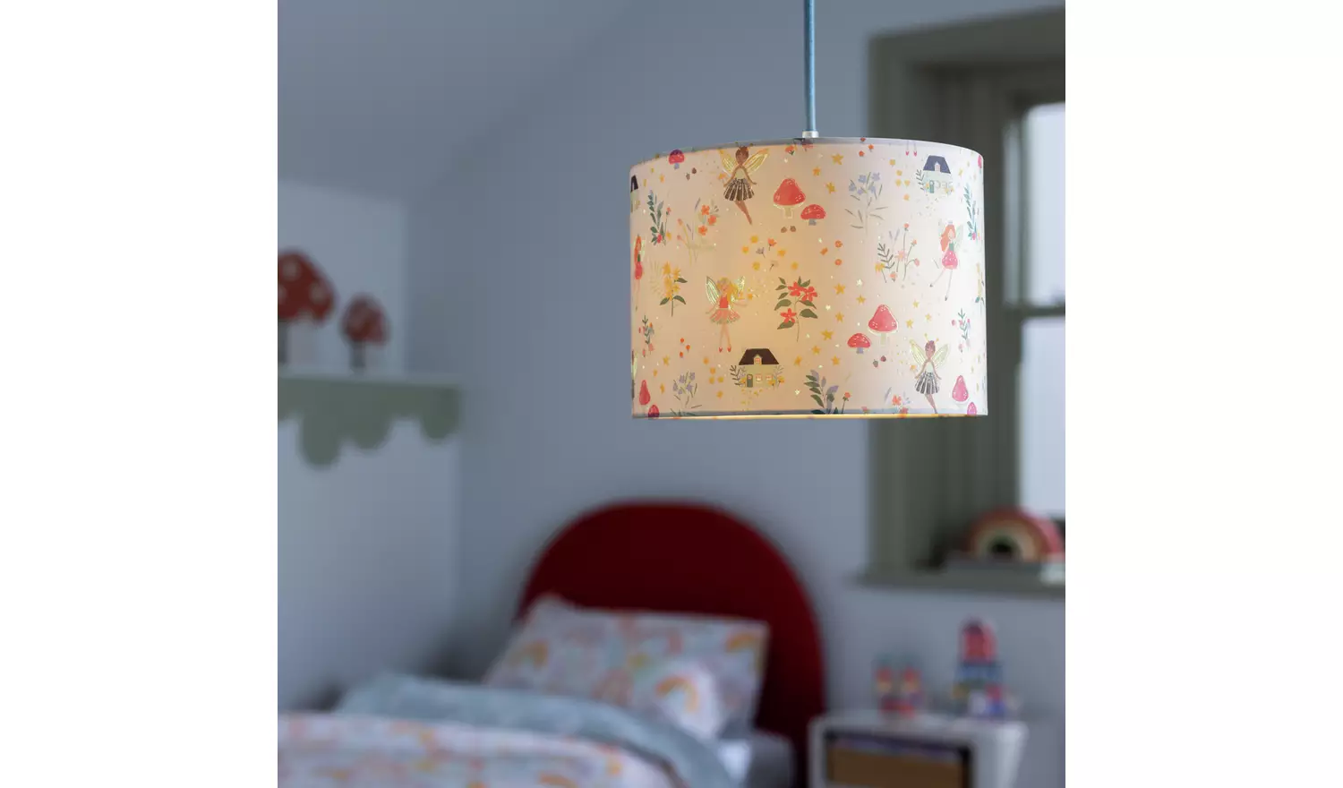 Habitat Kids Story Time Glow in Dark 25cm Shade - Pink