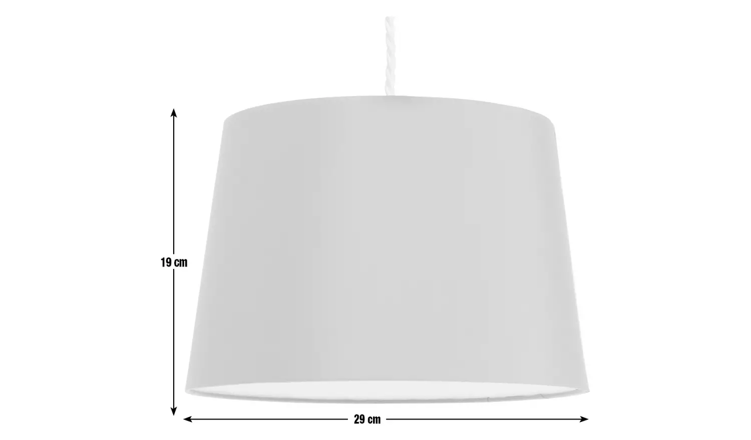 Argos Home Cadet Blue Easy Fit Tapered Lampshade - 29cm