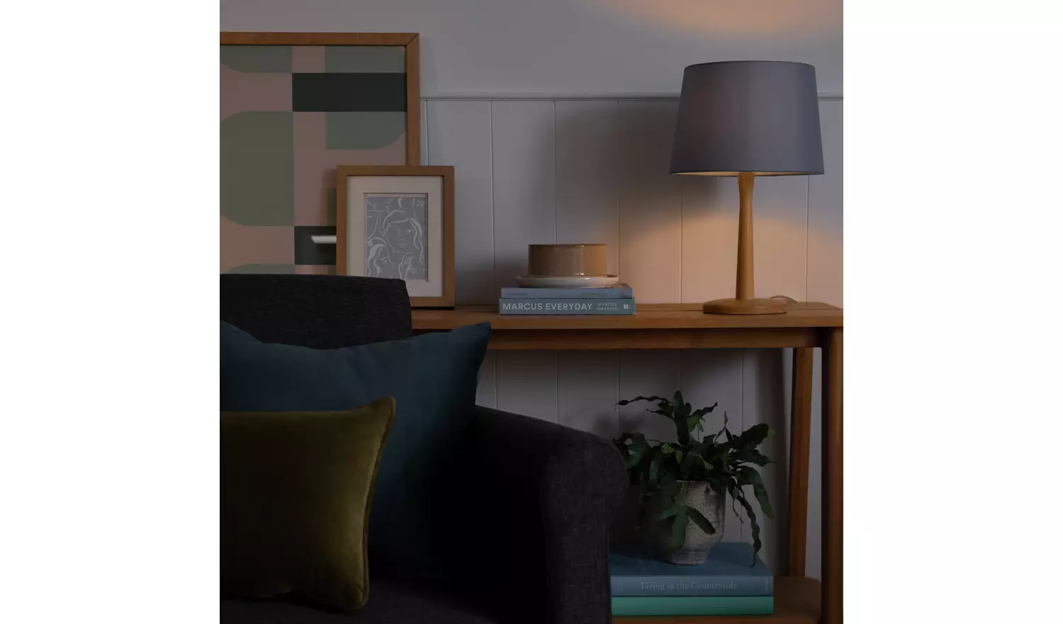 Argos Home Cadet Blue Easy Fit Tapered Lampshade - 29cm